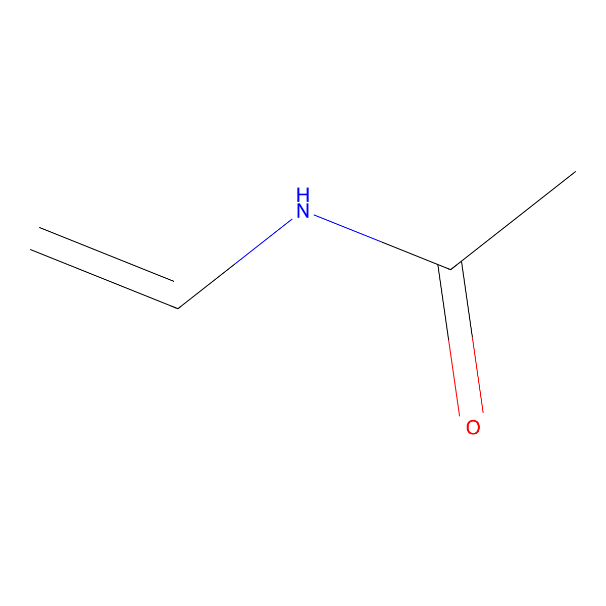 N-Vinylacetamide molecular structure, CAS 28408-65-3