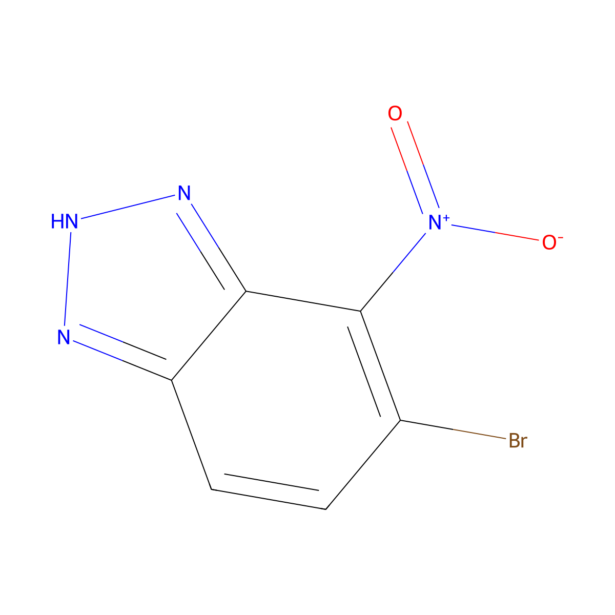 5-Bromo-4-nitro-1H-benzo[d][1,2,3]triazole molecular structure, CAS 2840823-25-6