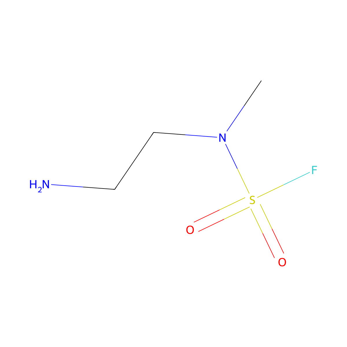 N-(2-aminoethyl)-N-methylsulfamoyl fluoride molecular structure, CAS 2840829-85-6