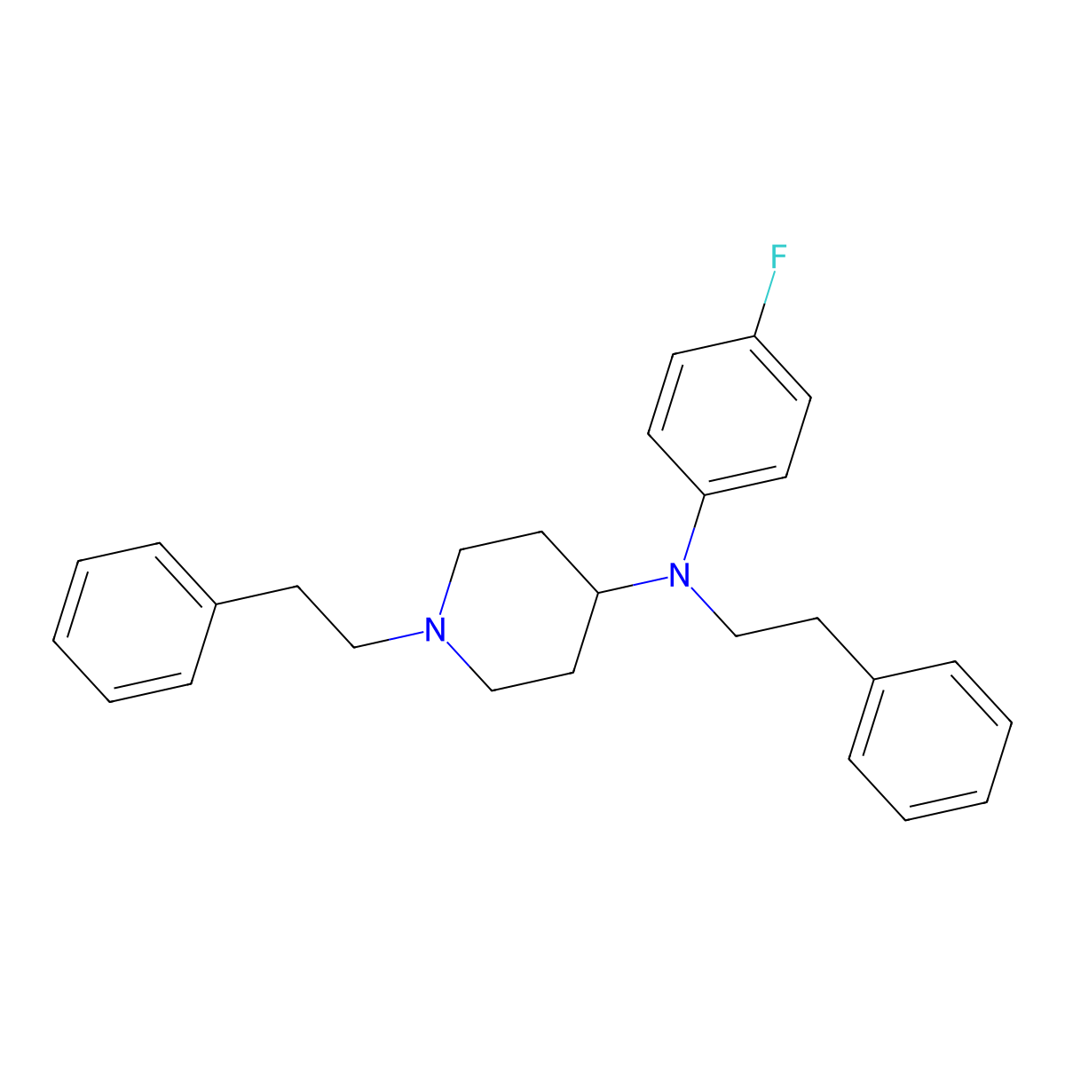 para-fluoro Phenethyl 4-ANPP molecular structure, CAS 2840954-89-2