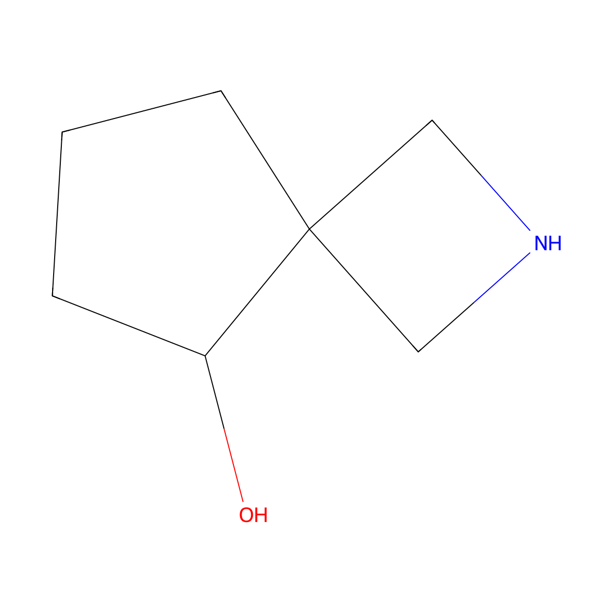 2-Azaspiro[3.4]octan-5-ol molecular structure, CAS 2841258-56-6