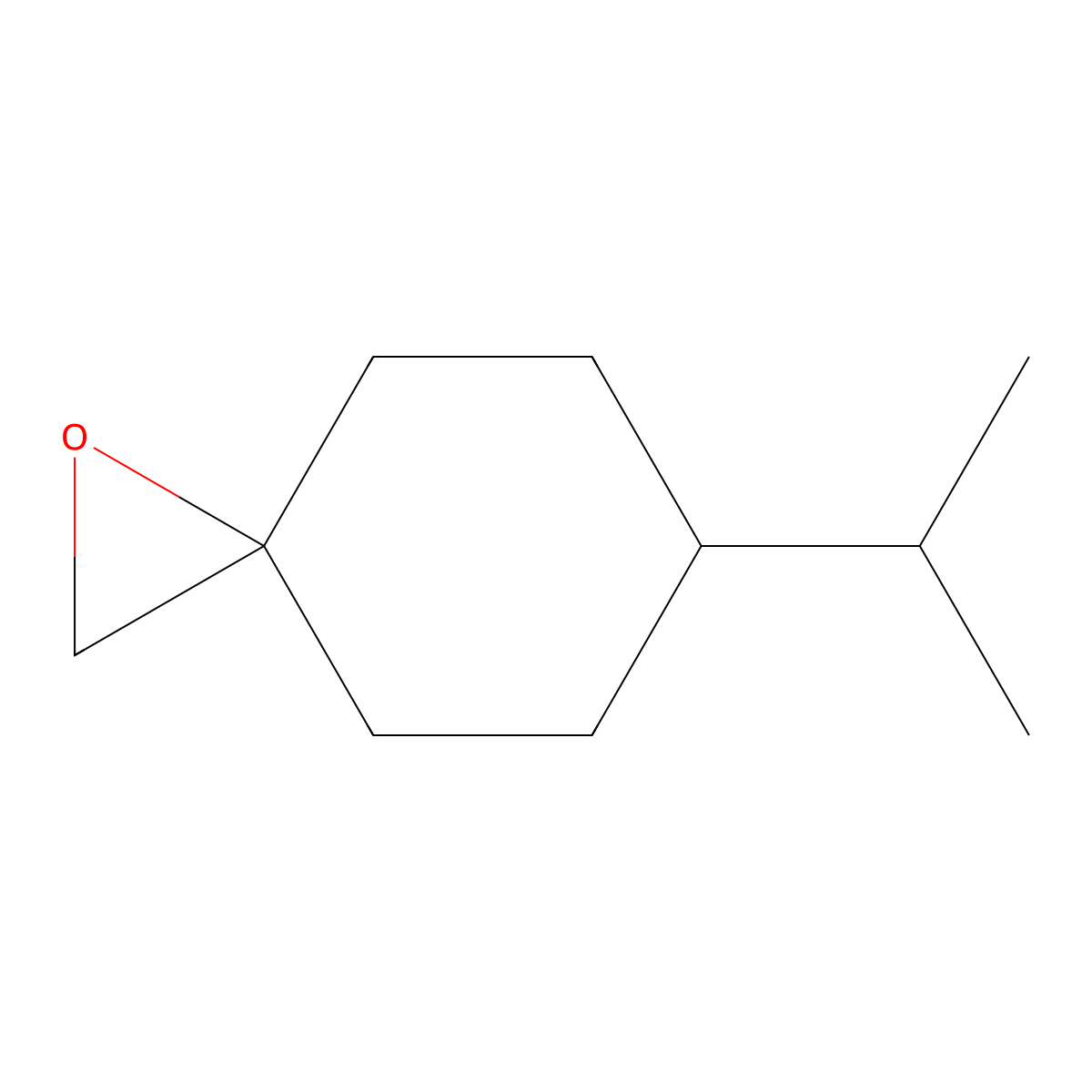 6-Isopropyl-1-oxaspiro[2.5]octane molecular structure, CAS 28416-65-1