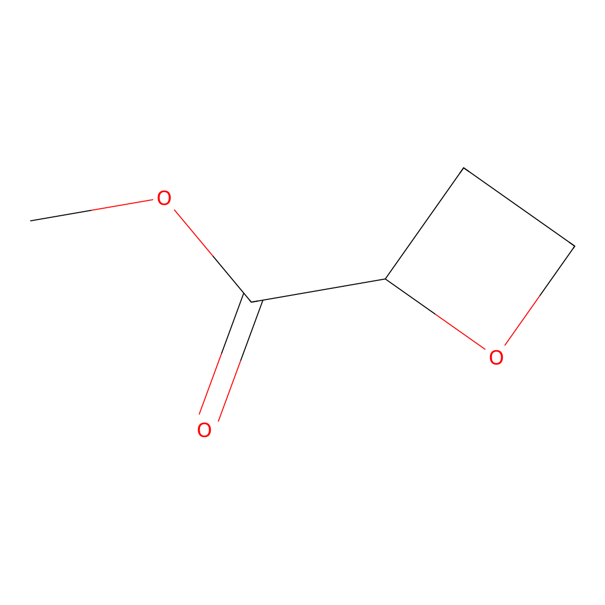 Oxetane-2-carboxylic acid methyl ester molecular structure, CAS 28417-99-4
