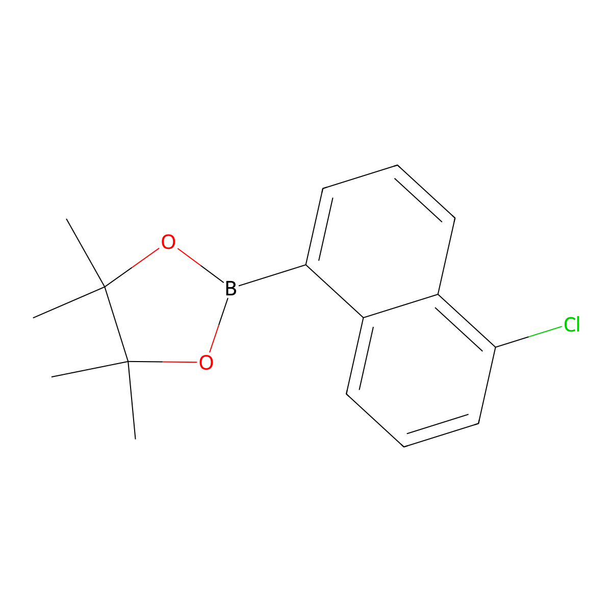 2-(5-Chloro-1-naphthalenyl)-4,4,5,5-tetramethyl-1,3,2-dioxaborolane molecular structure, CAS 2841701-21-9