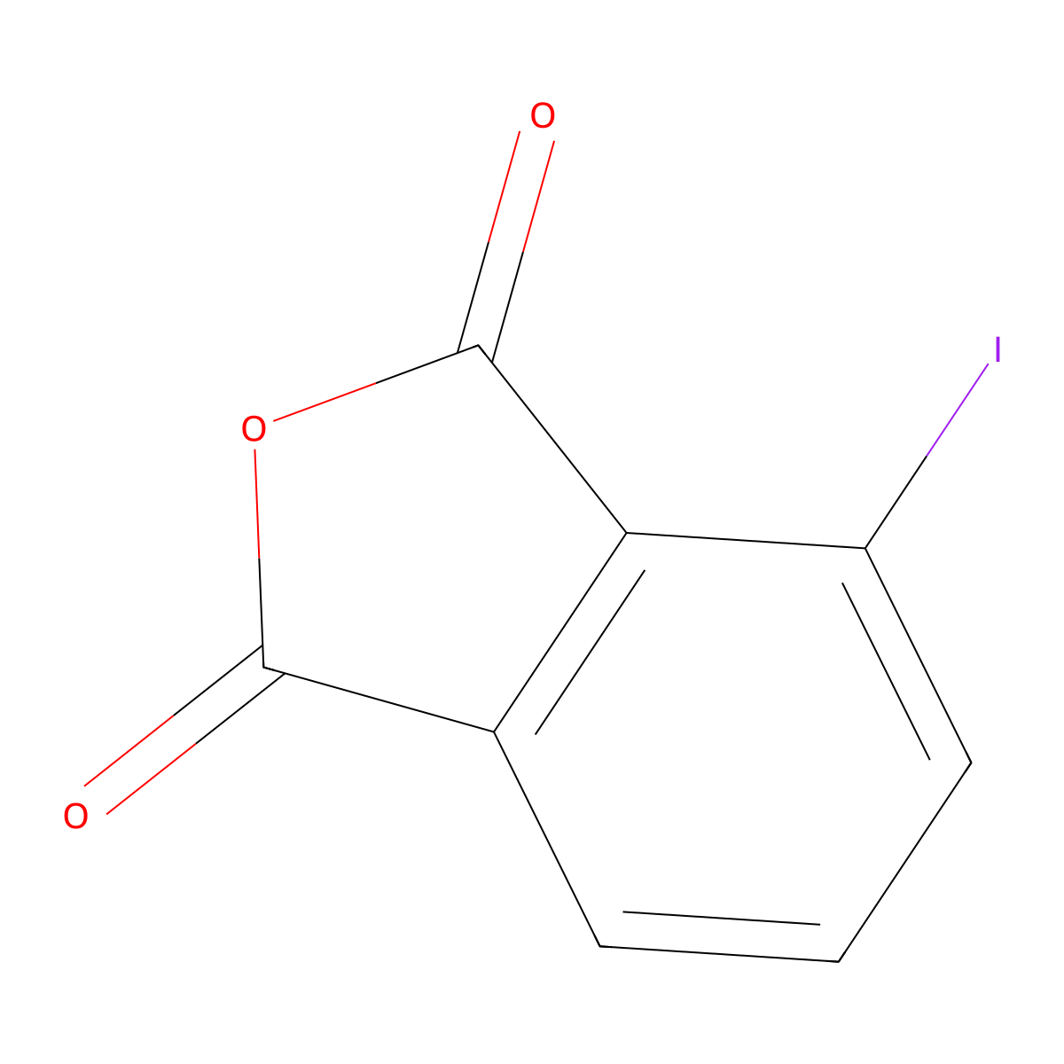 3-Iodophthalic anhydride molecular structure, CAS 28418-88-4