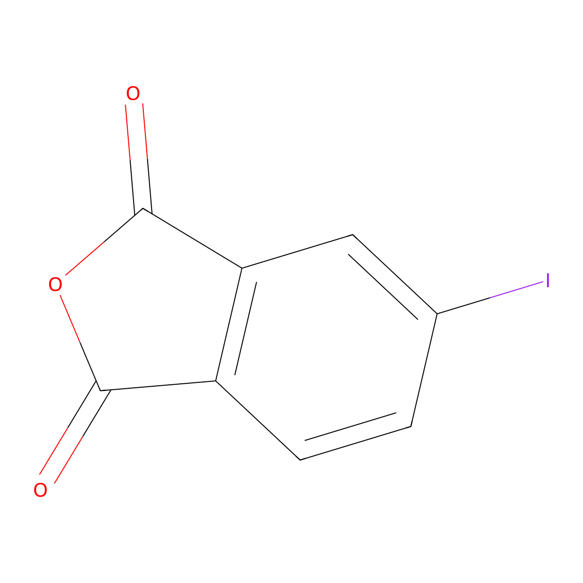 5-Iodoisobenzofuran-1,3-dione molecular structure, CAS 28418-89-5