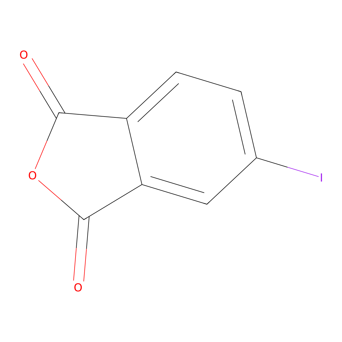 5-Iodoisobenzofuran-1,3-dione molecular structure, CAS 28418-89-5