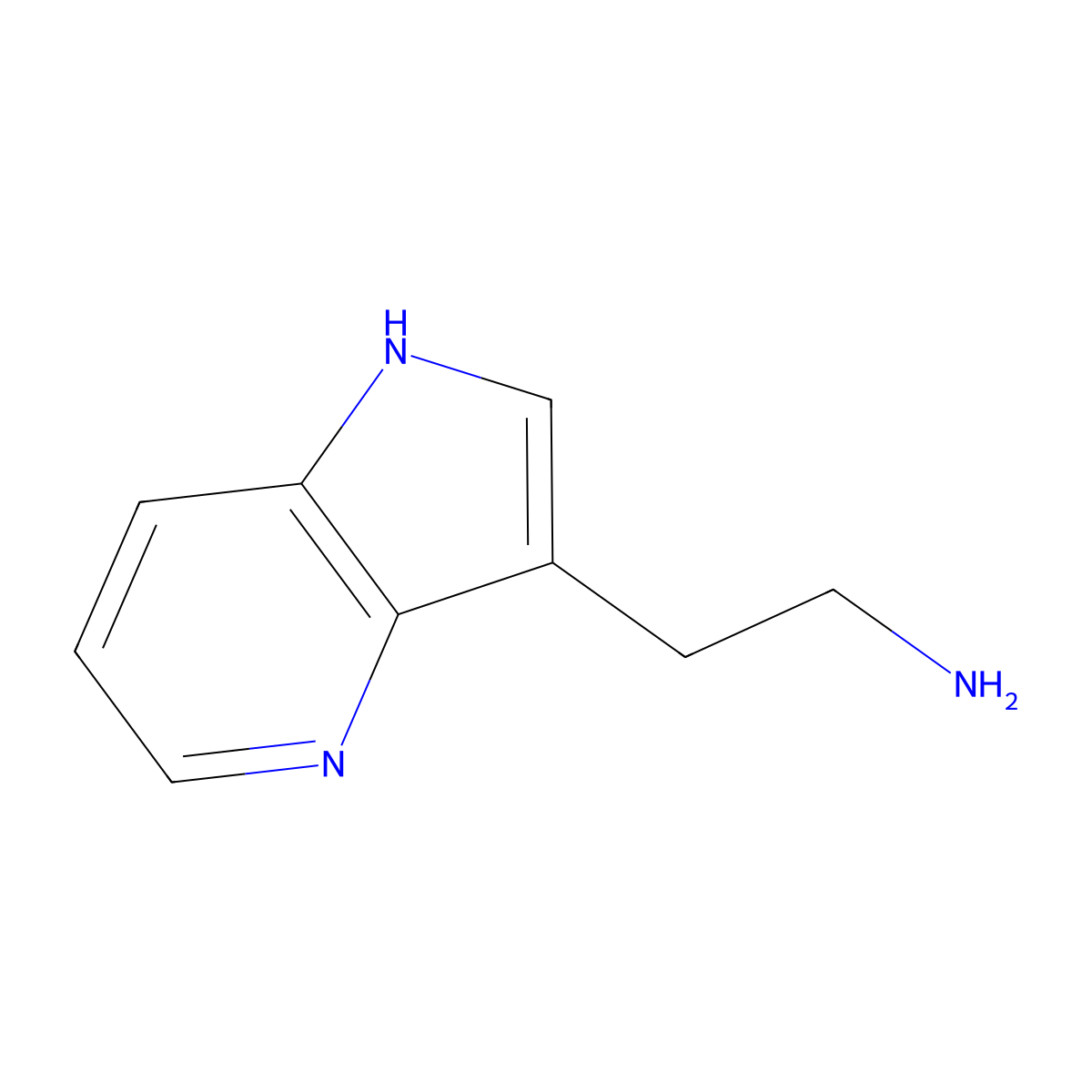2-(1H-Pyrrolo[3,2-b]pyridin-3-yl)ethanamine molecular structure, CAS 28419-74-1