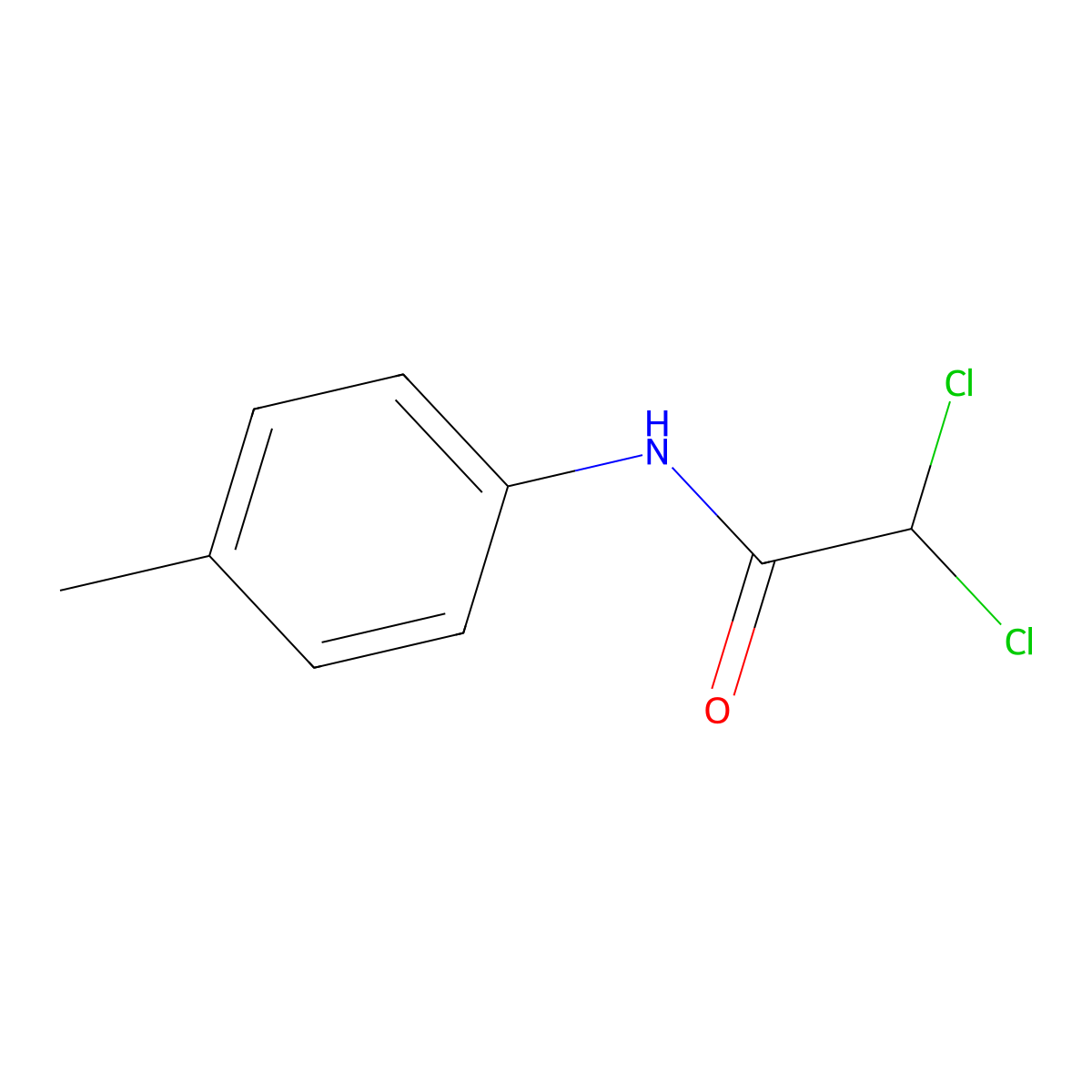 p-Acetotoluidide, 2,2-dichloro- molecular structure, CAS 2842-11-7
