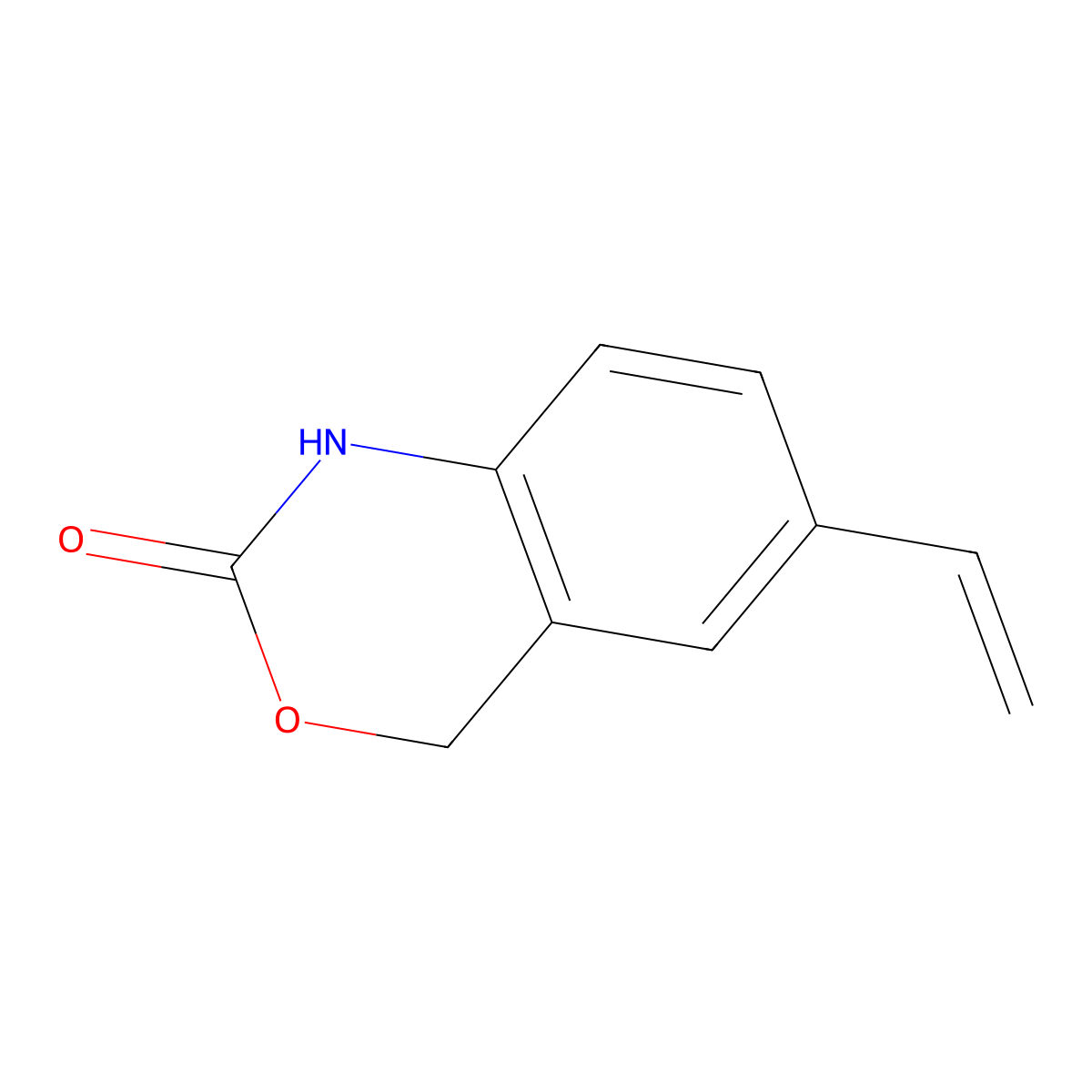 6-Ethenyl-1,4-dihydro-2H-3,1-benzoxazin-2-one molecular structure, CAS 2842006-40-8
