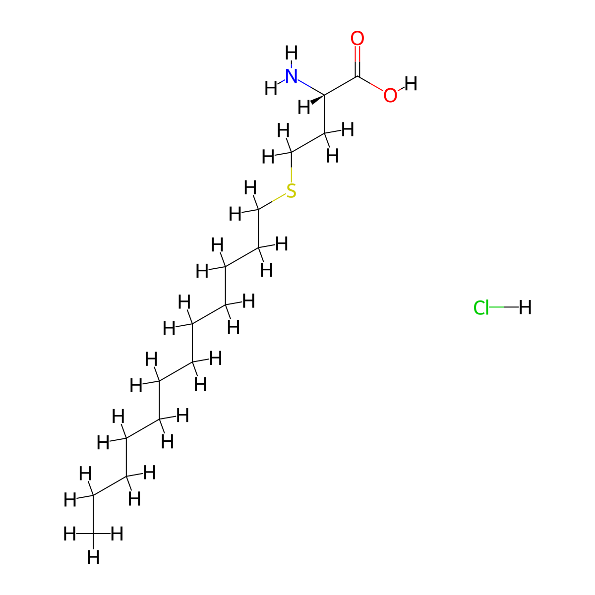 S-dodecyl-L-homocysteine hydrochloride molecular structure, CAS 2842007-41-2