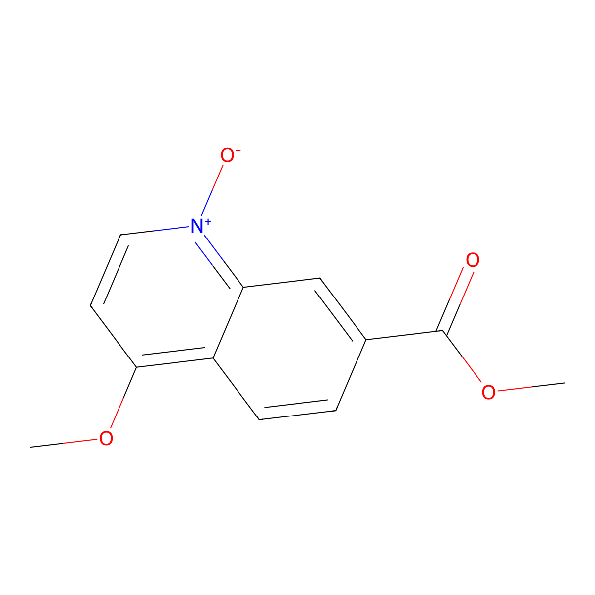 4-Methoxy-7-(methoxycarbonyl)quinoline 1-oxide molecular structure, CAS 2842029-91-6
