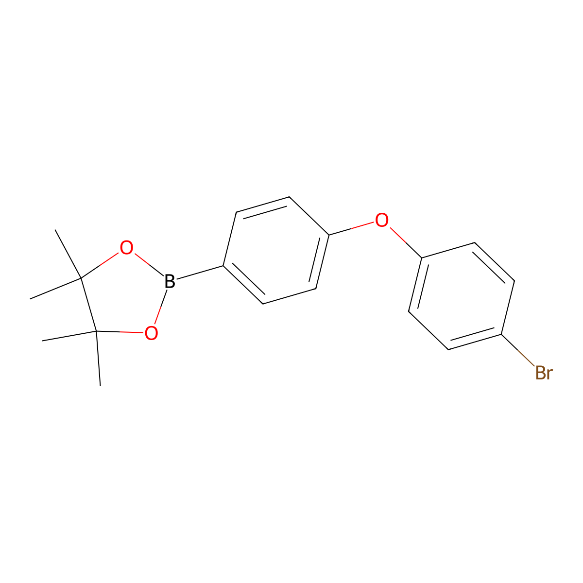 4-(4-Bromophenoxy)phenylboronic acid pinacol ester molecular structure, CAS 2842036-31-9