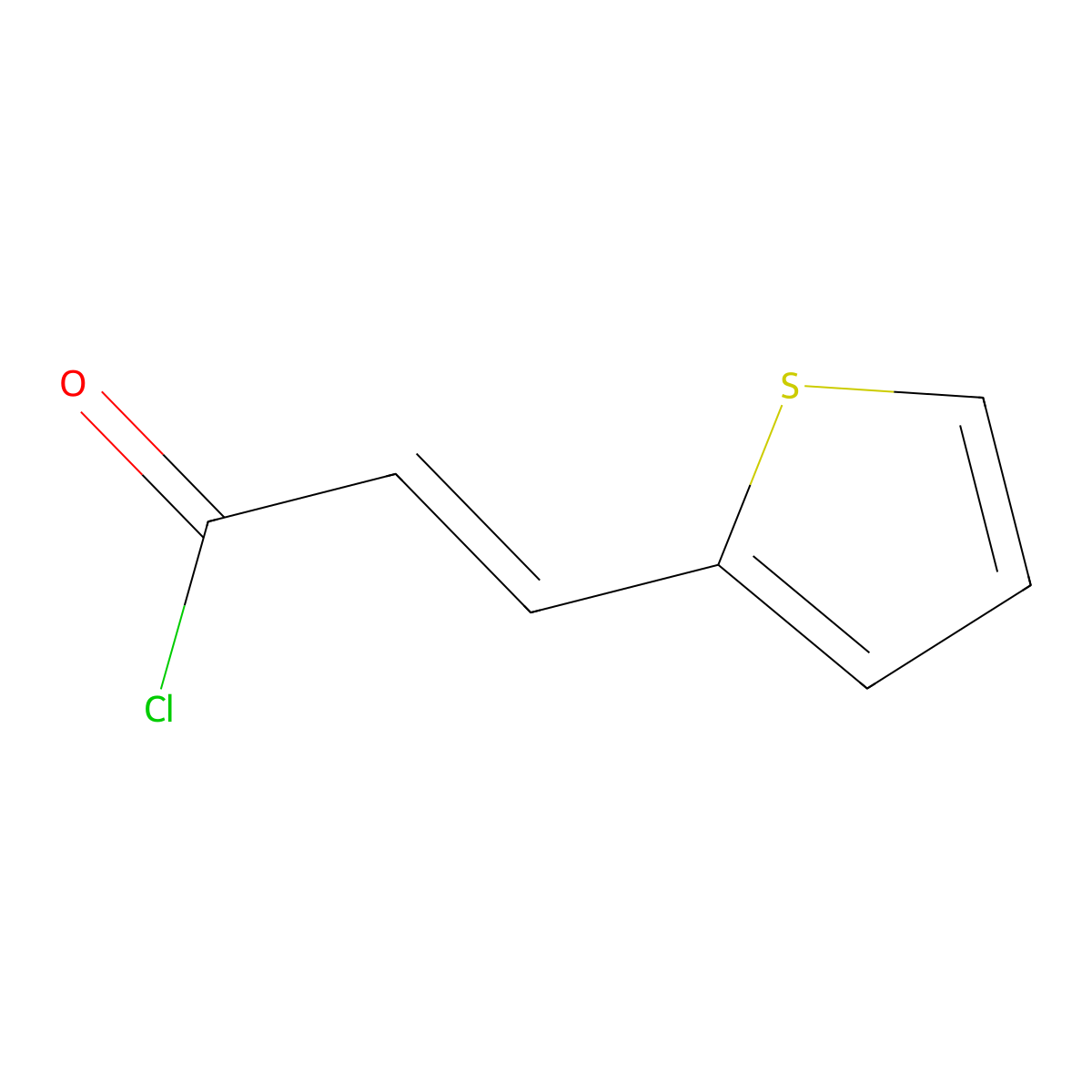 3-(2-Thienyl)acryloyl chloride molecular structure, CAS 28424-61-5
