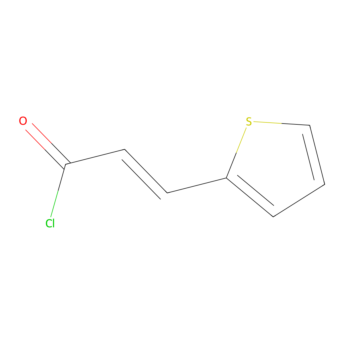 3-(2-Thienyl)acryloyl chloride molecular structure, CAS 28424-61-5