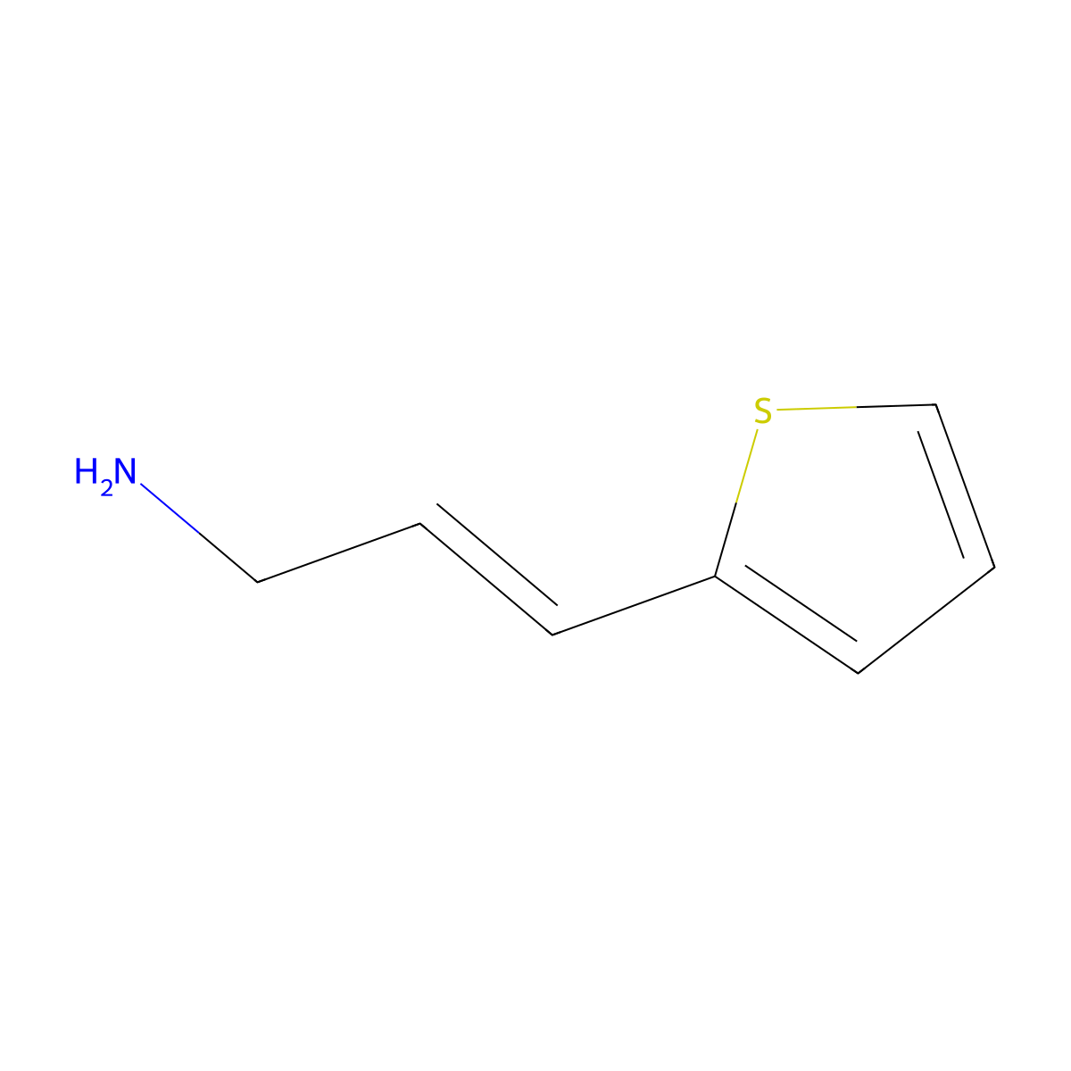 3-(2-Thienyl)-2-propen-1-amine molecular structure, CAS 28424-62-6
