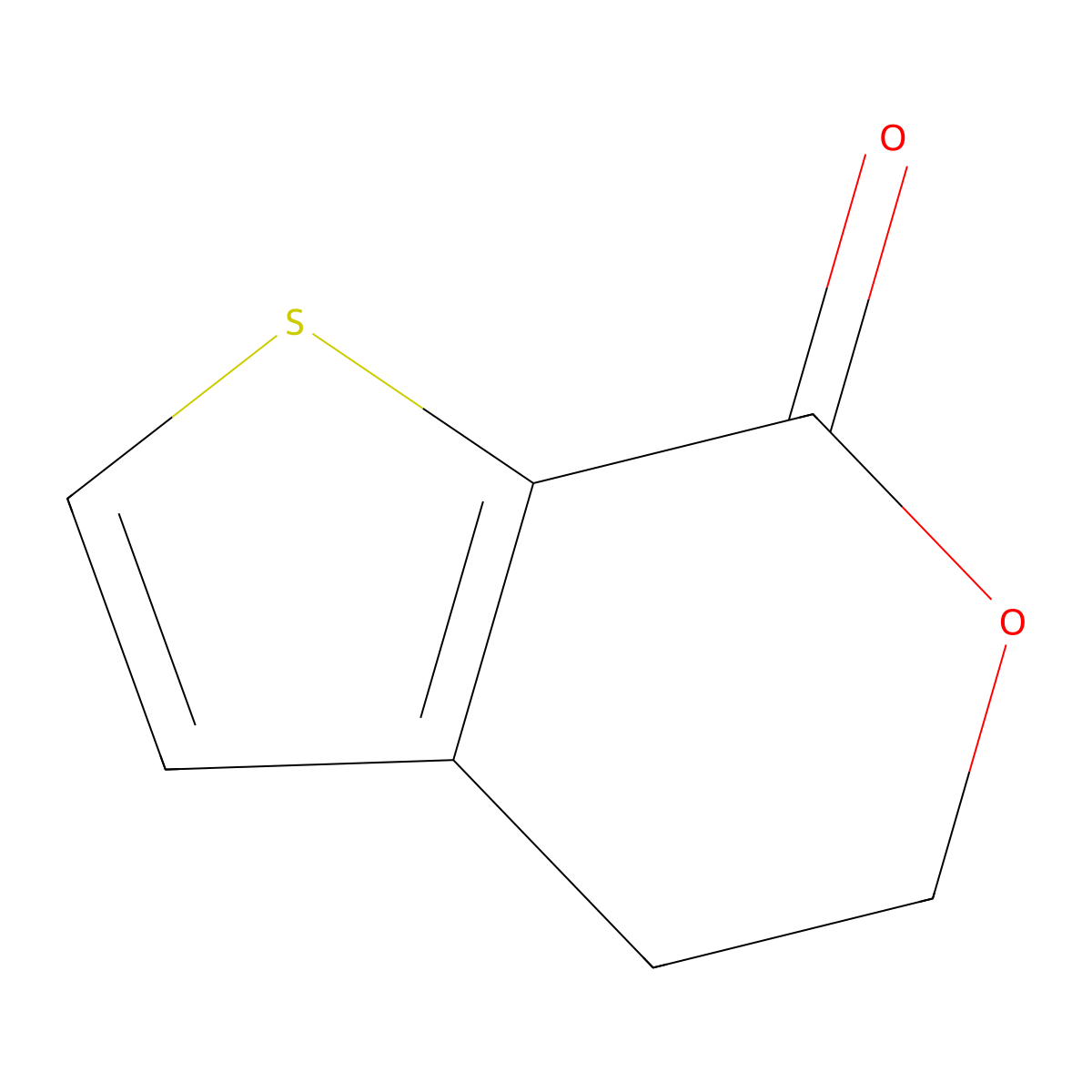 4H-Thieno[2,3-c]pyran-7(5H)-one molecular structure, CAS 28424-70-6