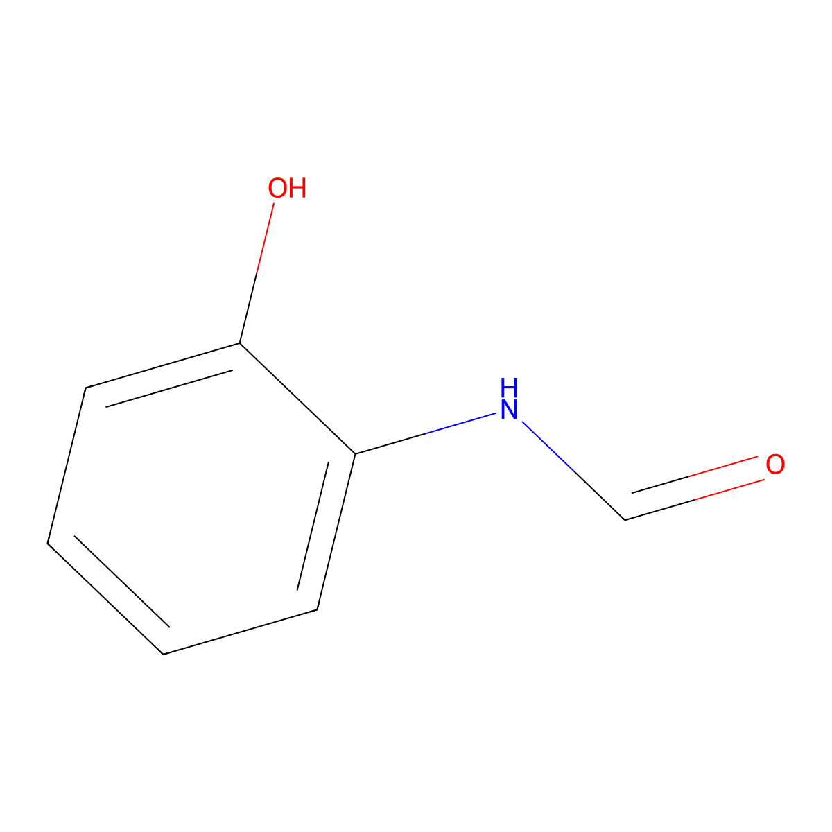 n-(2-Hydroxyphenyl)formamide molecular structure, CAS 2843-27-8