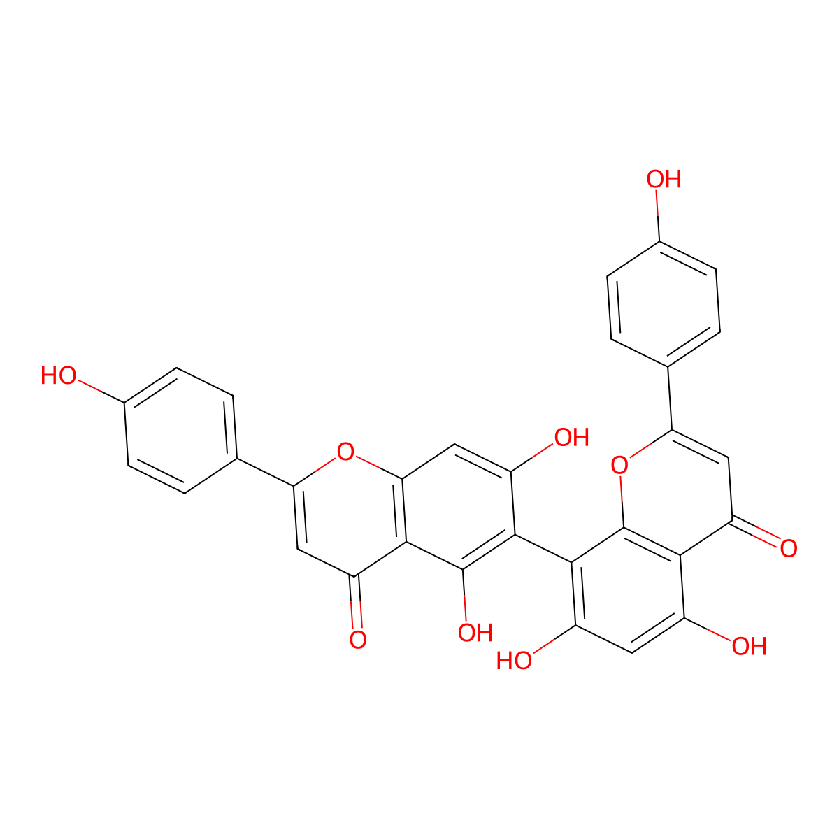 Agathisflavone molecular structure, CAS 28441-98-7