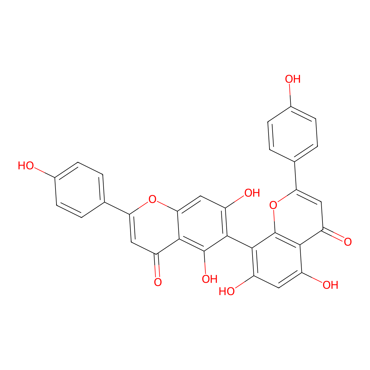 Agathisflavone molecular structure, CAS 28441-98-7