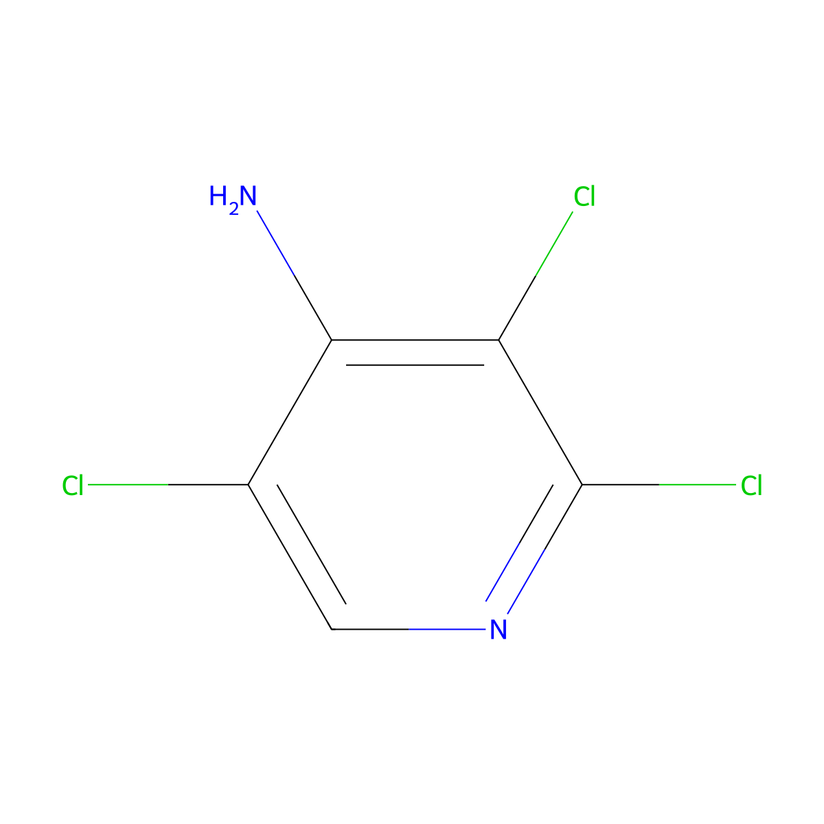 4-Amino-2,3,5-trichloropyridine molecular structure, CAS 28443-69-8