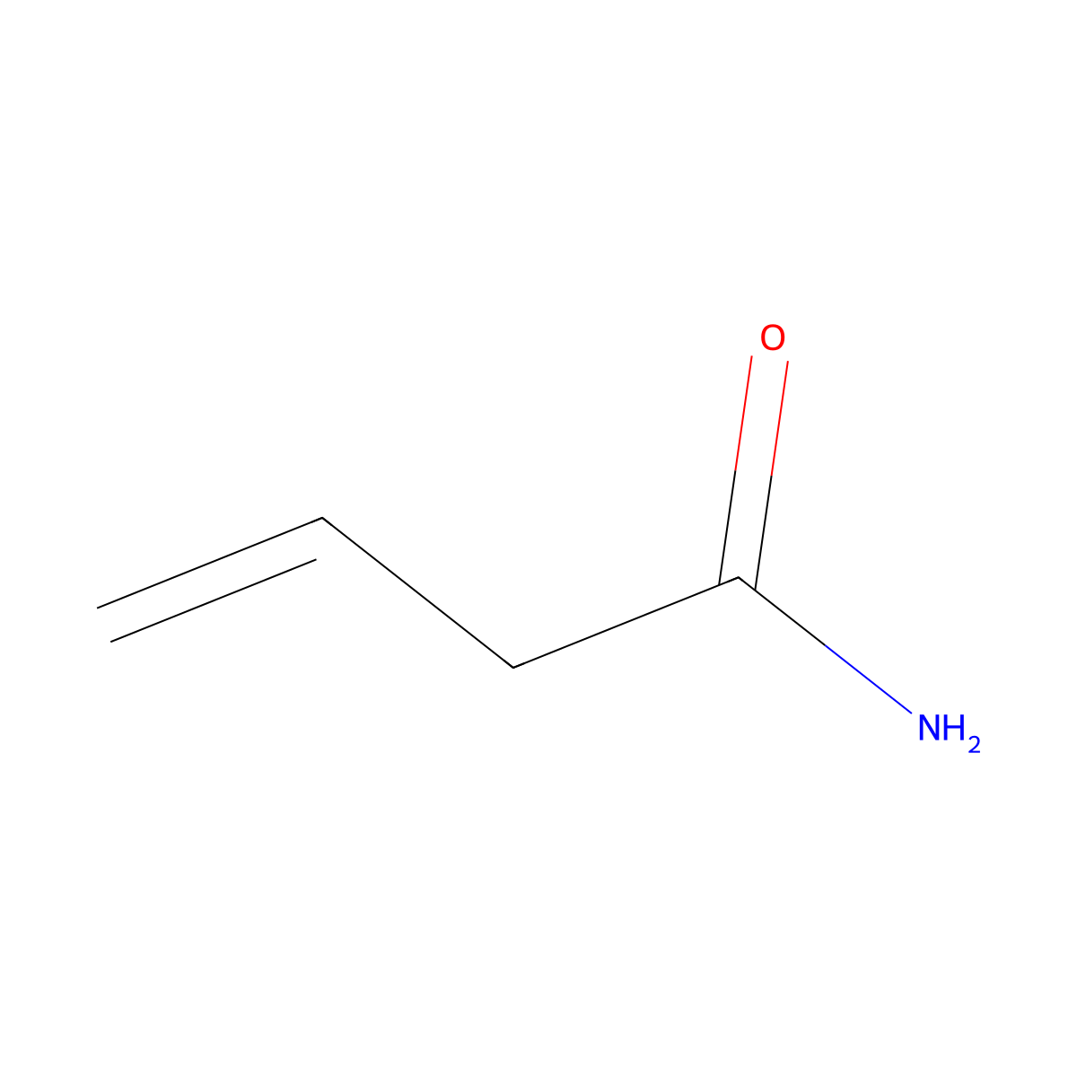 3-Butenamide molecular structure, CAS 28446-58-4