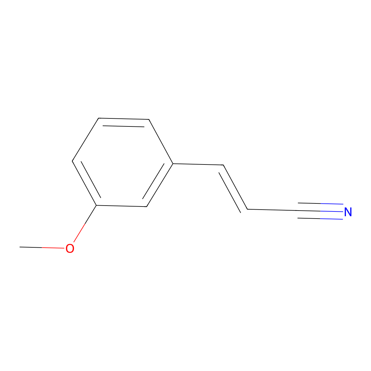3-(3-Methoxyphenyl)-2-propenenitrile molecular structure, CAS 28446-69-7
