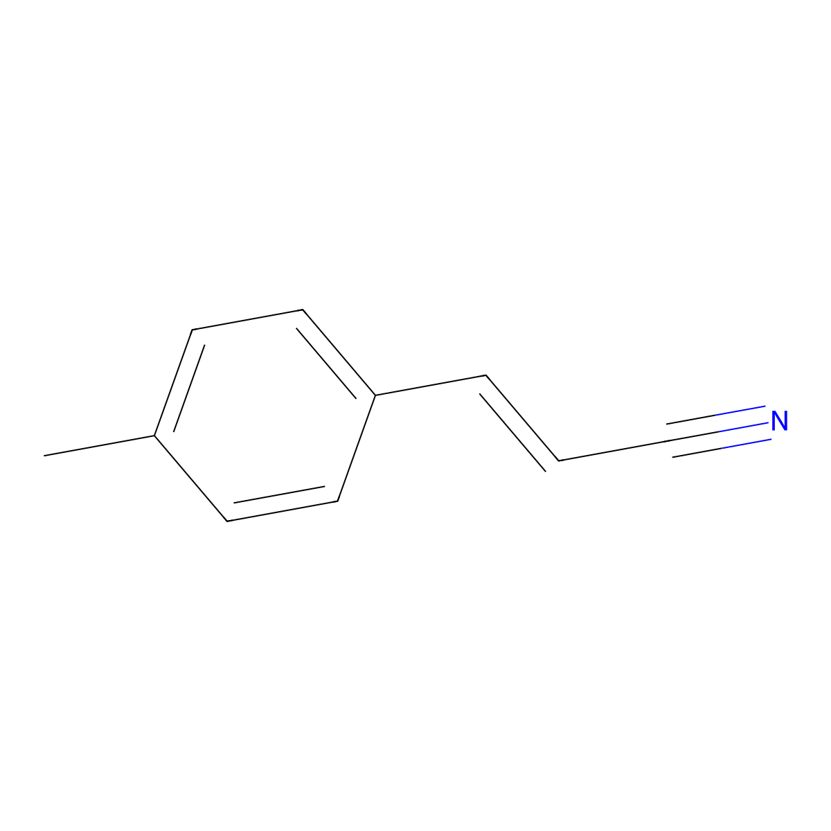 2-Propenenitrile, 3-(4-methylphenyl)- molecular structure, CAS 28446-70-0