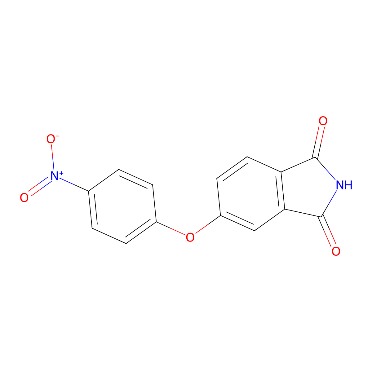 5-(4-Nitrophenoxy)-1H-isoindole-1,3(2H)-dione molecular structure, CAS 284462-38-0