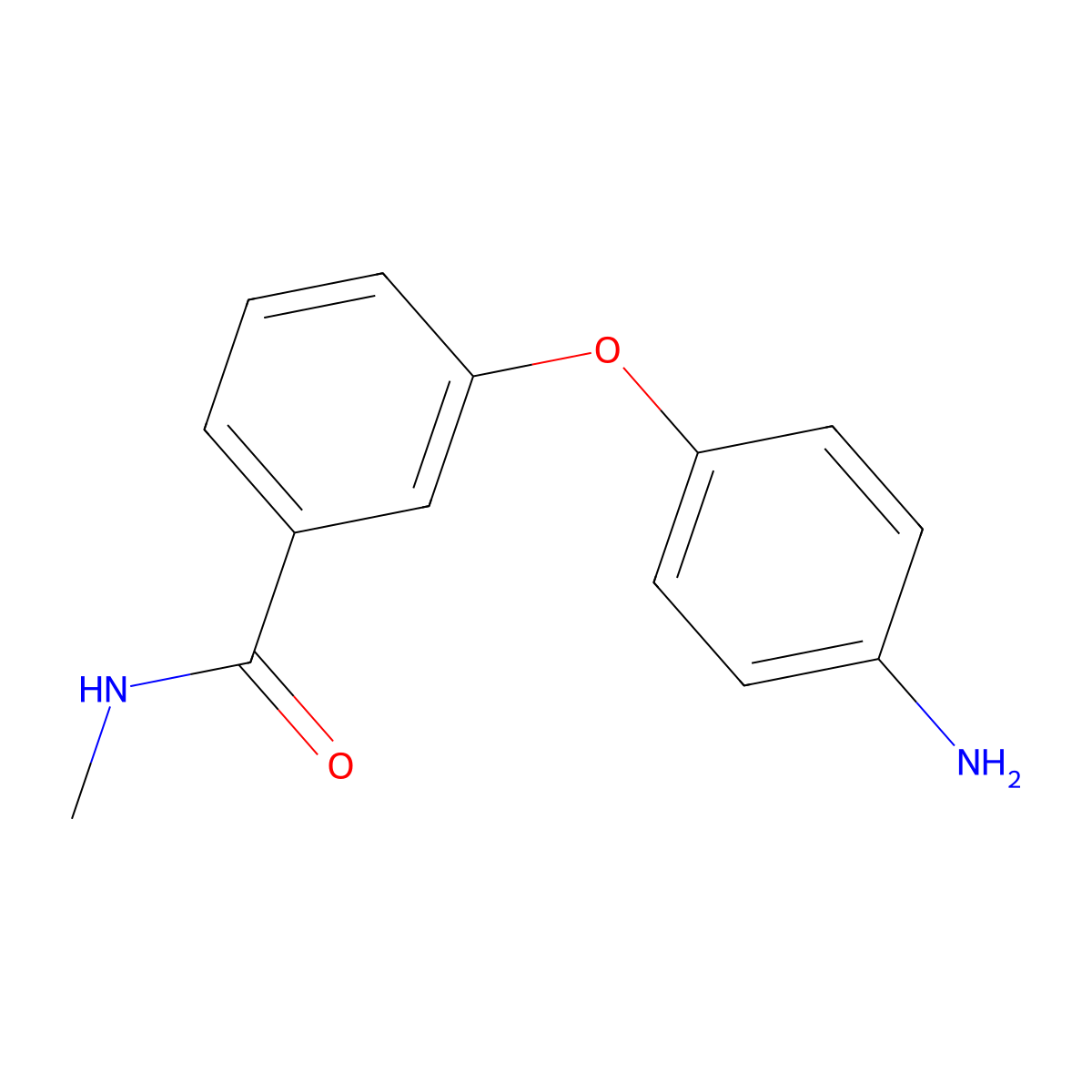 3-(4-Aminophenoxy)-N-methylbenzamide molecular structure, CAS 284462-56-2