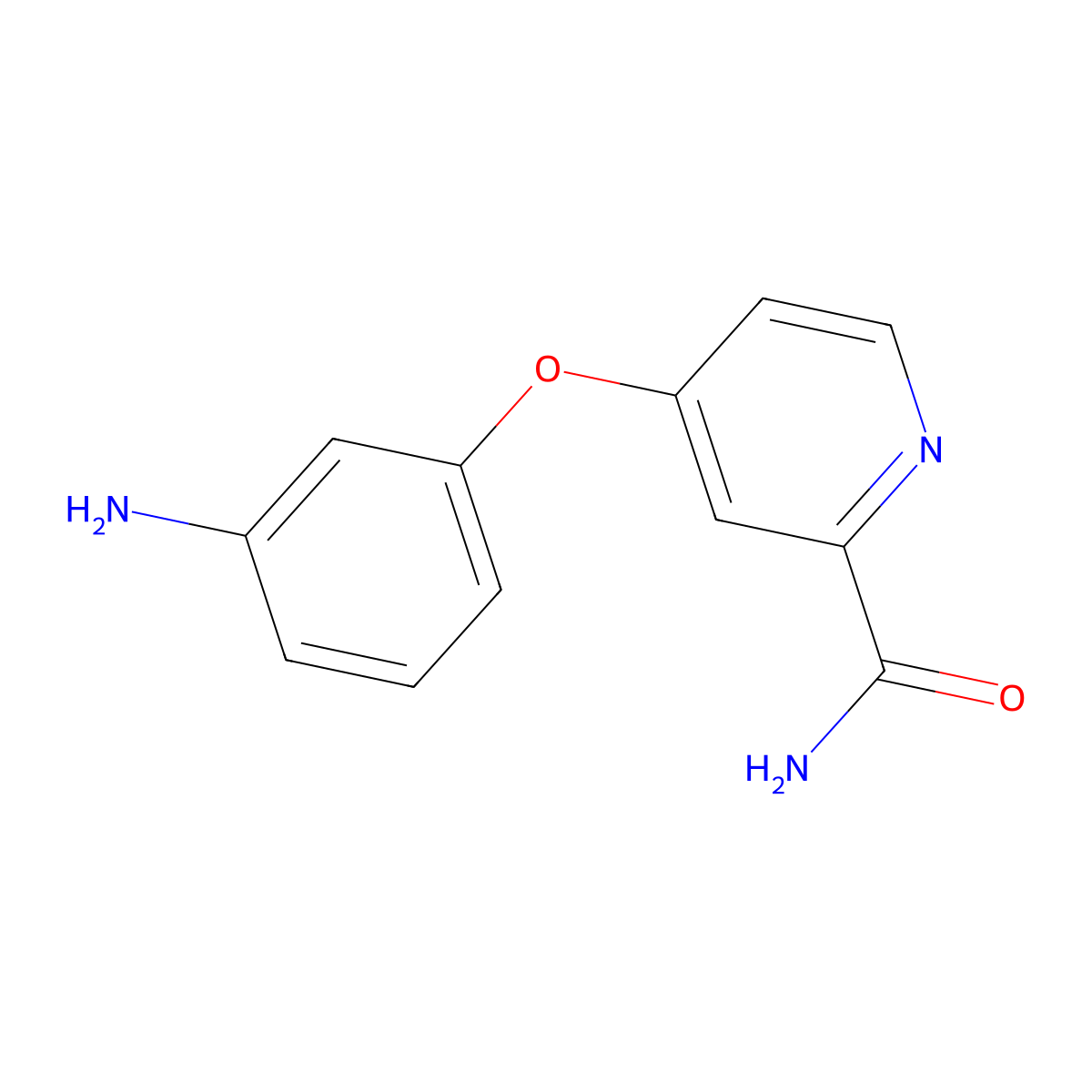 4-(3-Aminophenoxy)pyridine-2-carboxamide molecular structure, CAS 284462-79-9