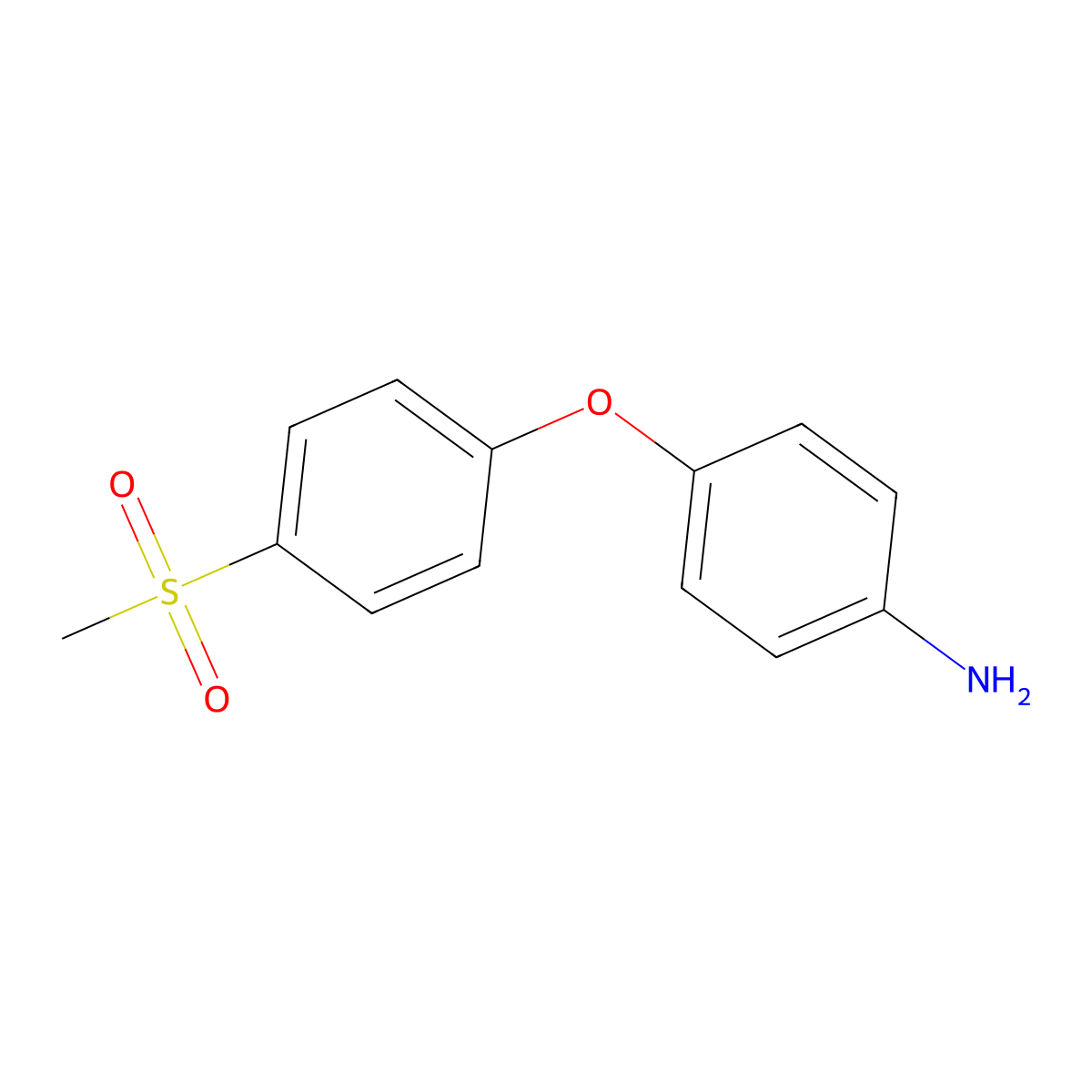 4-(4-Methanesulfonylphenoxy)aniline molecular structure, CAS 284462-84-6
