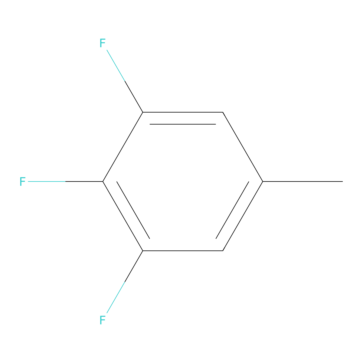 1,2,3-Trifluoro-5-methylbenzene molecular structure, CAS 284463-96-3