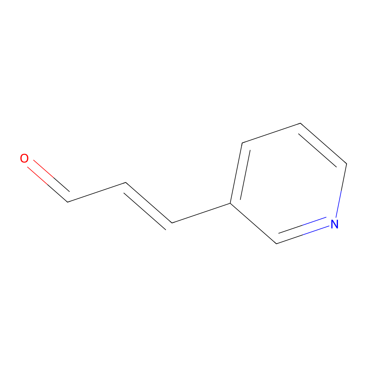 (E)-3-(Pyridin-3-yl)acrylaldehyde molecular structure, CAS 28447-15-6
