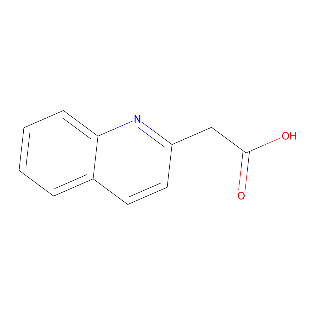 2-(Quinolin-2-YL)acetic acid molecular structure, CAS 284477-00-5