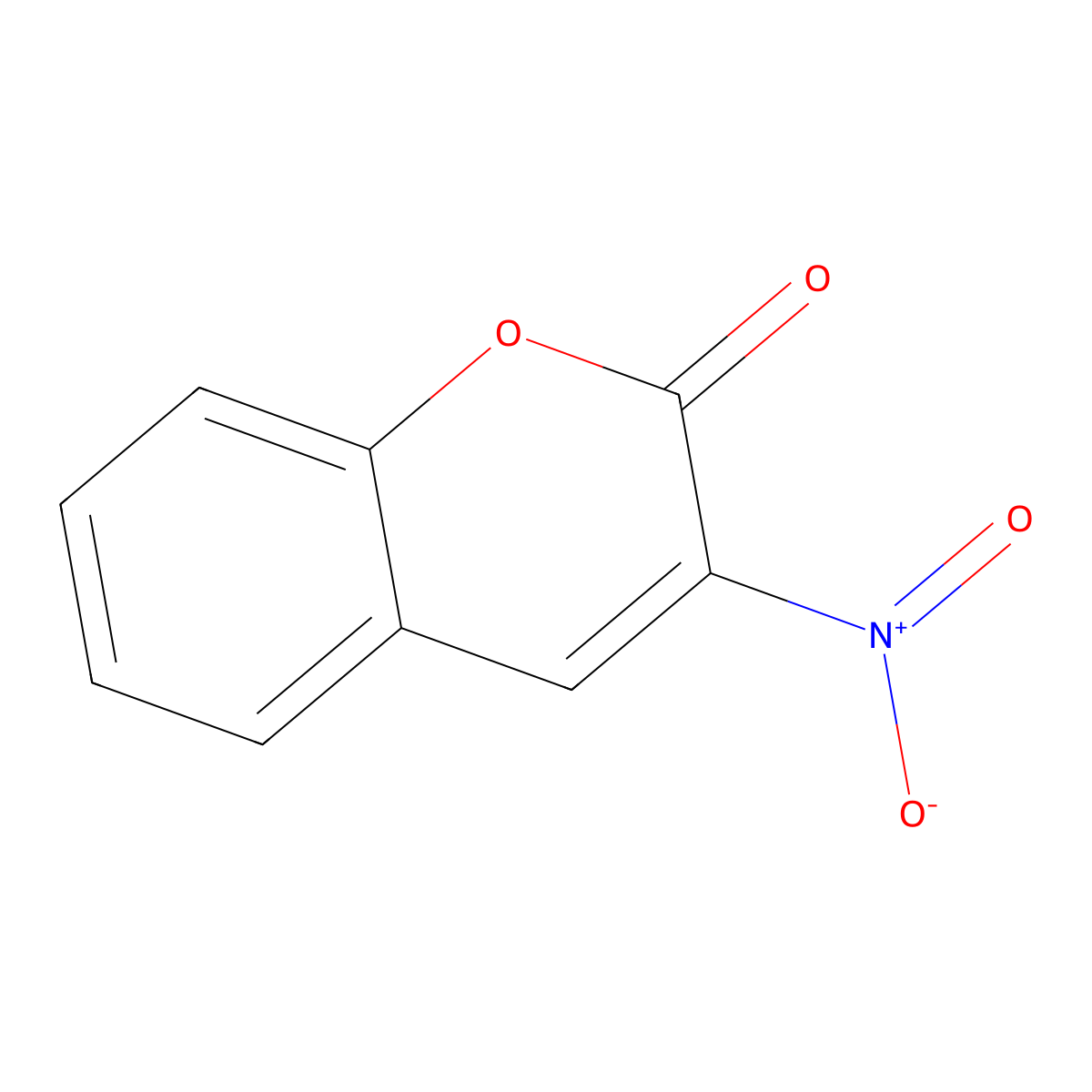 3-Nitrocoumarin molecular structure, CAS 28448-04-6