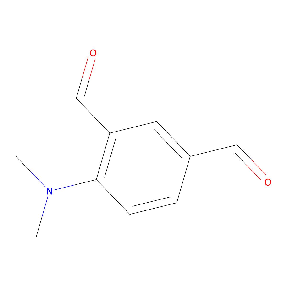 4-(Dimethylamino)isophthalaldehyde molecular structure, CAS 2845-88-7