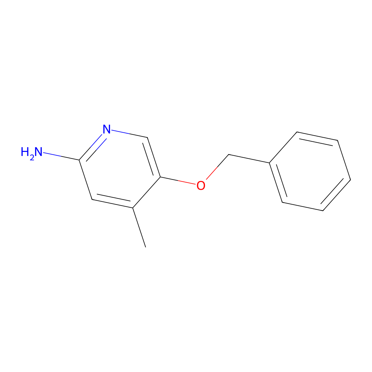 5-(Benzyloxy)-4-methylpyridin-2-amine molecular structure, CAS 2845126-12-5