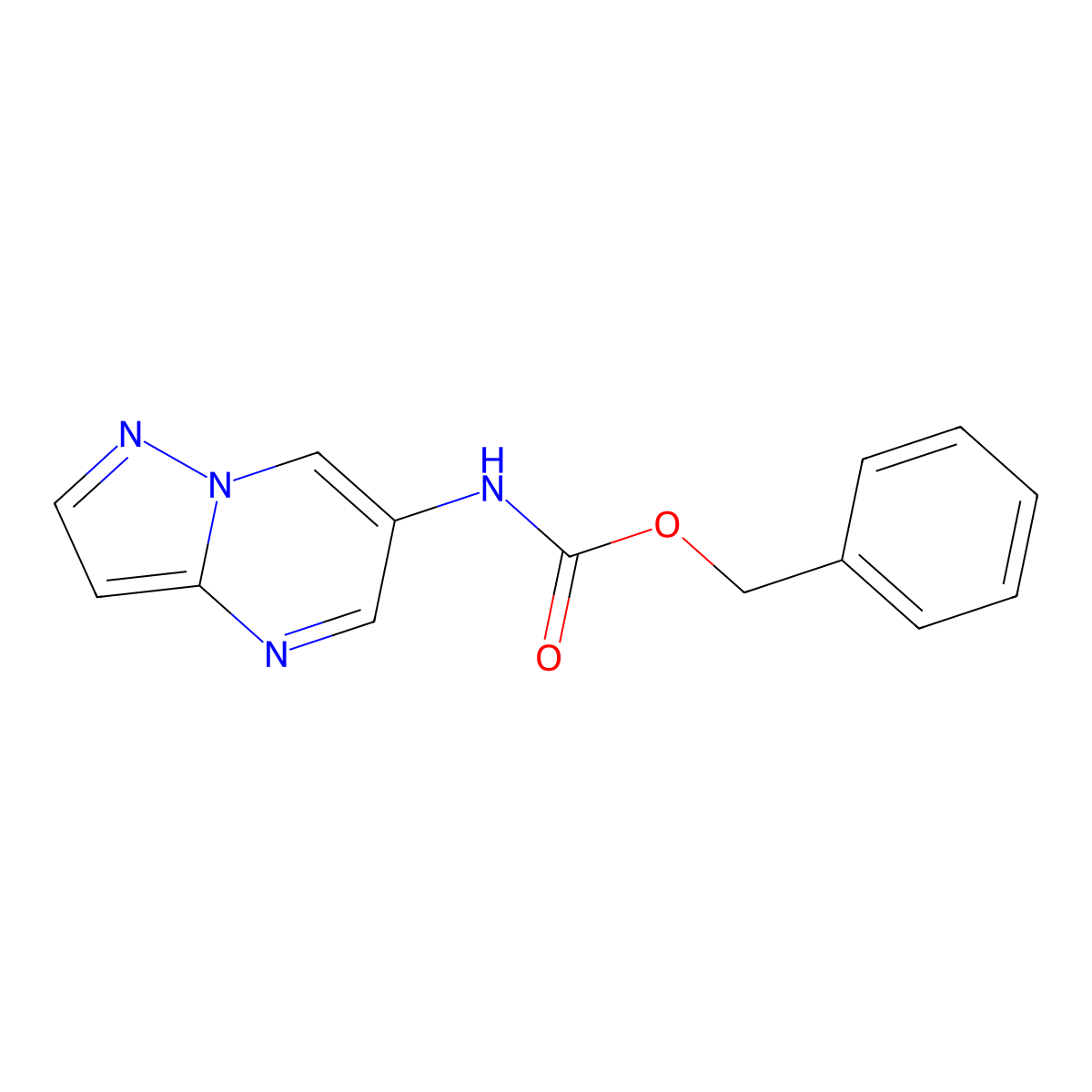 Benzyl N-{pyrazolo[1,5-a]pyrimidin-6-yl}carbamate molecular structure, CAS 2845126-15-8