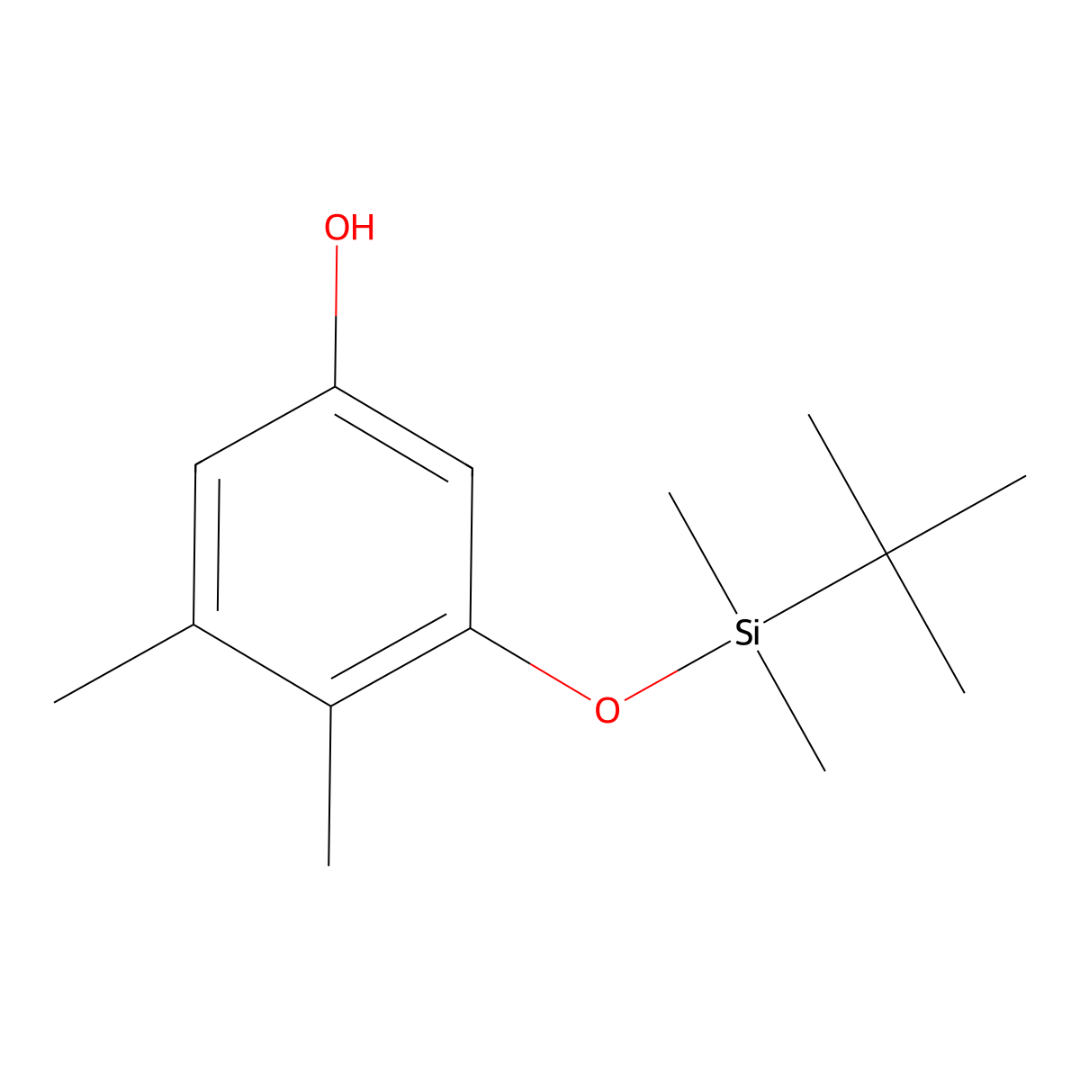 3-[(tert-Butyldimethylsilyl)oxy]-4,5-dimethylphenol molecular structure, CAS 2845126-16-9