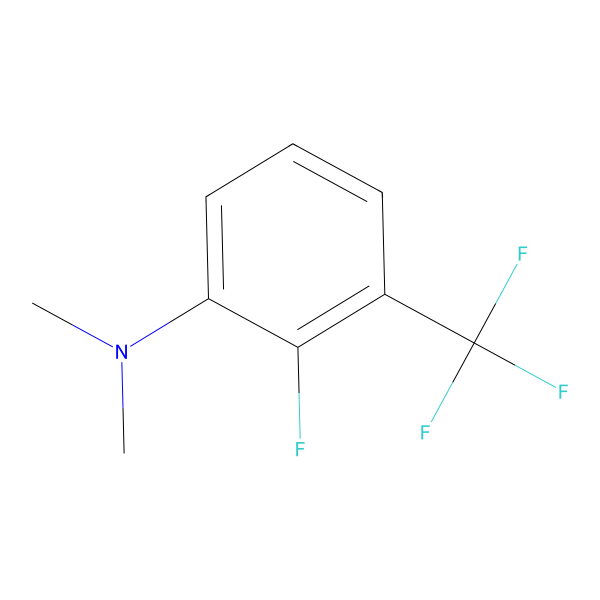2-Fluoro-N,N-dimethyl-3-(trifluoromethyl)aniline molecular structure, CAS 2845127-16-2