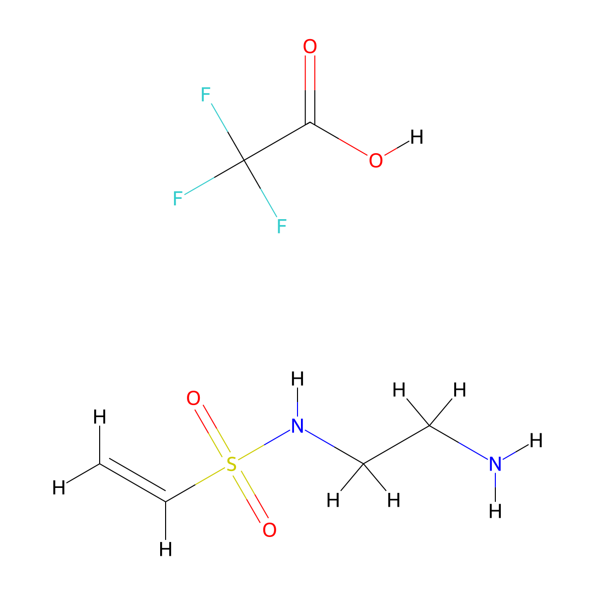 N-(2-Aminoethyl)ethenesulfonamide trifluoroacetate molecular structure, CAS 2845127-66-2