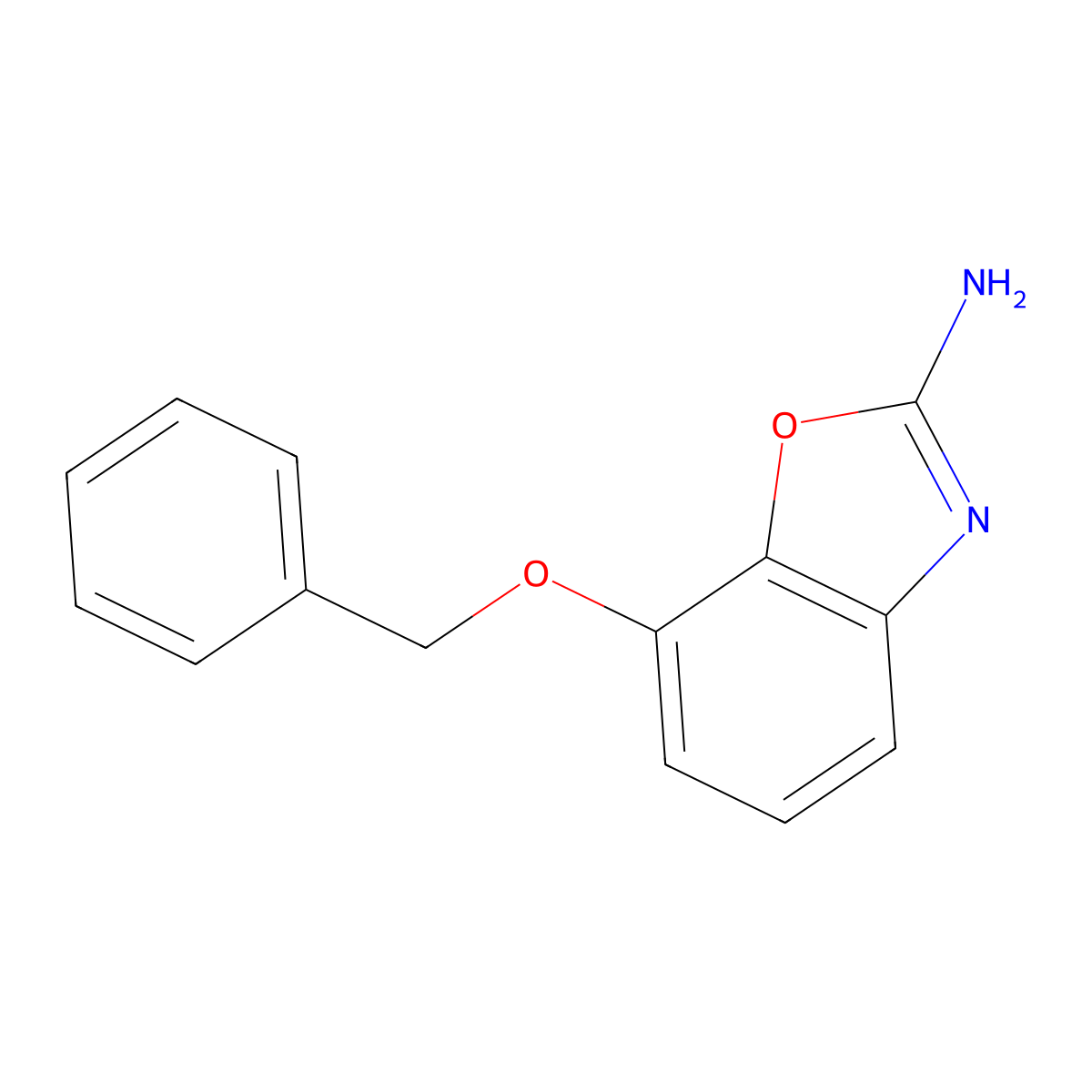 7-(Benzyloxy)-1,3-benzoxazol-2-amine molecular structure, CAS 2845127-98-0