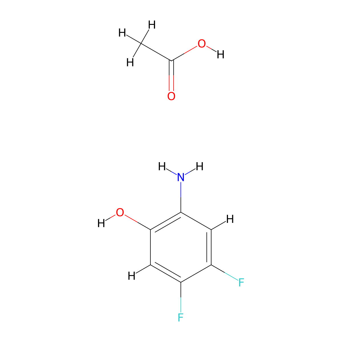 2-Amino-4,5-difluorophenol acetate molecular structure, CAS 2845127-99-1