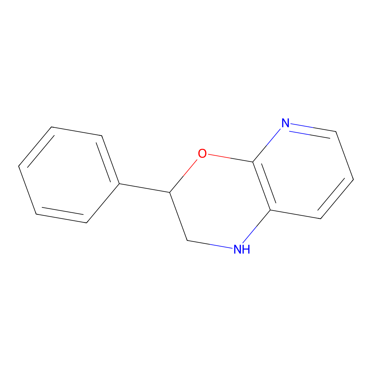 3-Phenyl-2,3-dihydro-1H-pyrido[2,3-b][1,4]oxazine molecular structure, CAS 2845128-68-7
