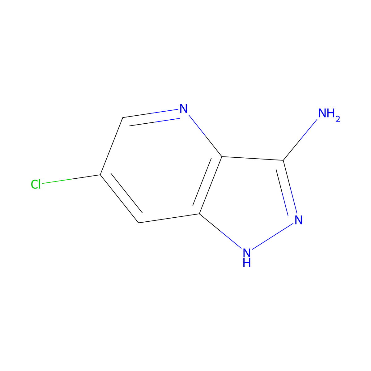 6-chloro-1H-pyrazolo[4,3-b]pyridin-3-amine molecular structure, CAS 2845128-79-0