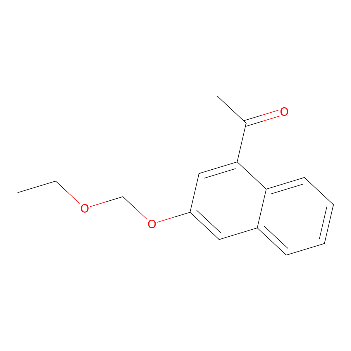 1-[3-(Ethoxymethoxy)-1-naphthyl]ethanone molecular structure, CAS 2845128-83-6