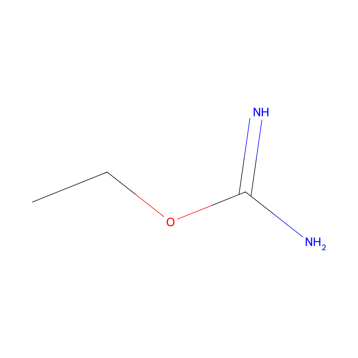 Carbamimidic acid, ethyl ester molecular structure, CAS 28464-55-3