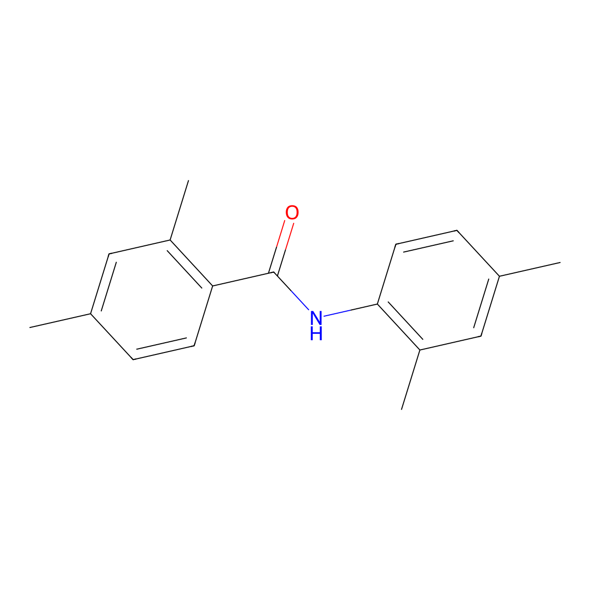 N-(2,4-dimethylphenyl)-2,4-dimethylbenzamide molecular structure, CAS 284668-42-4