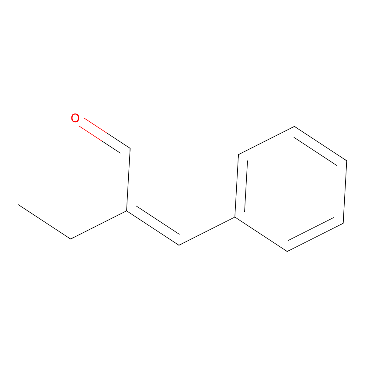 Butanal, 2-(phenylmethylene)- molecular structure, CAS 28467-92-7